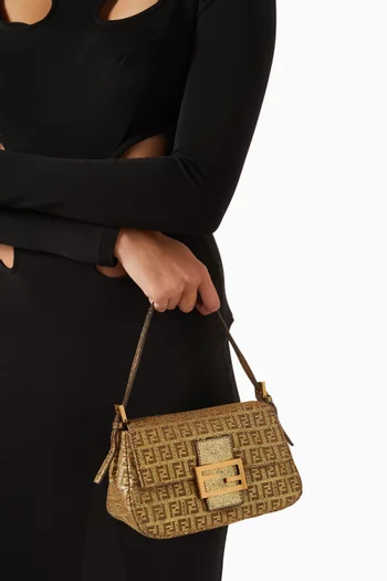 Buy Fendi Pre-Loved Black Mini Croissant Bag in Canvas for WOMEN in UAE