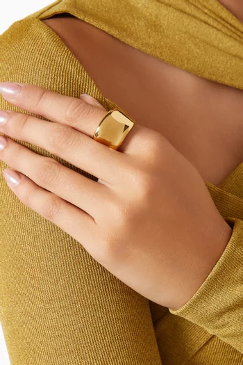 Viviana Ring in 14kt Gold-plated Brass