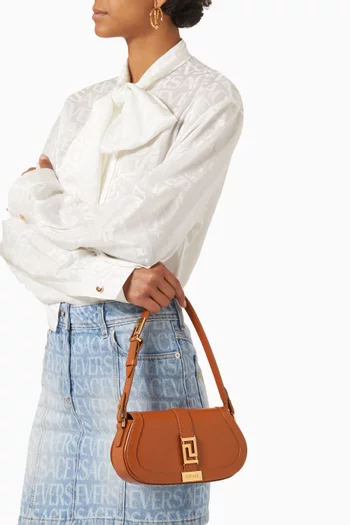 Greca Goddess Shoulder Bag in Calf Leather