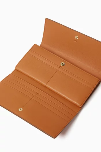 محفظة آرين كبيرة بتصميم مستطيل جلد بشعار الماركة