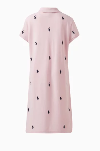 All-Over Polo Day Dress in Cotton