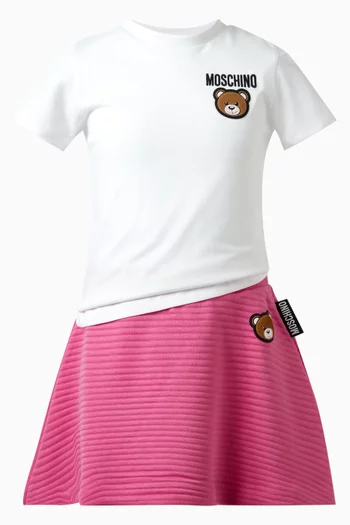 Teddy Face Skirt in Cotton