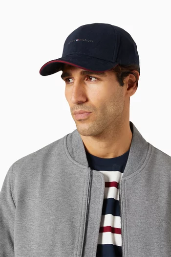 Downtown Logo Baseball Cap in Cotton