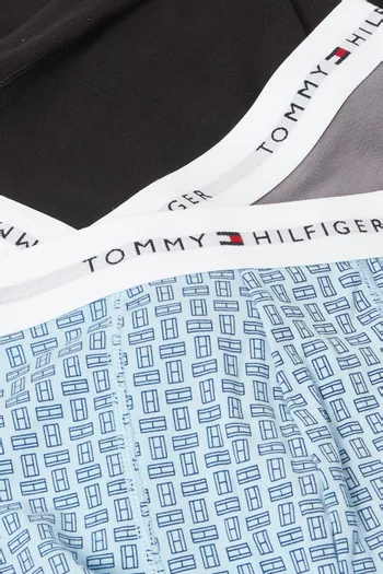 Logo Boxers in Cotton, Set of 3