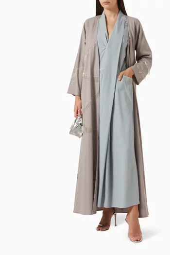 3-piece Embellished Abaya Set