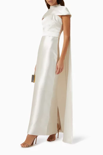 Dress & Cape Set in Satin