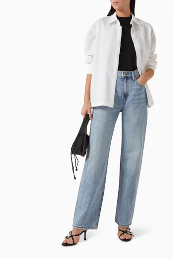 Mid-rise Straight-leg Jeans in Denim