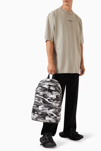Explorer Camo-print Backpack in Nylon