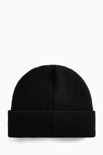 Mens black top beanie hat