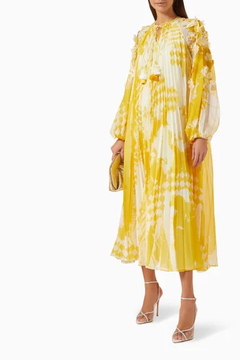 Liana Embellished Midi Dress in Chiffon