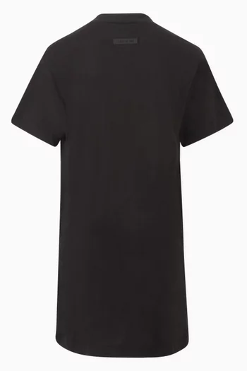 3/4 Sleeve Mini T-shirt Dress in Cotton-jersey