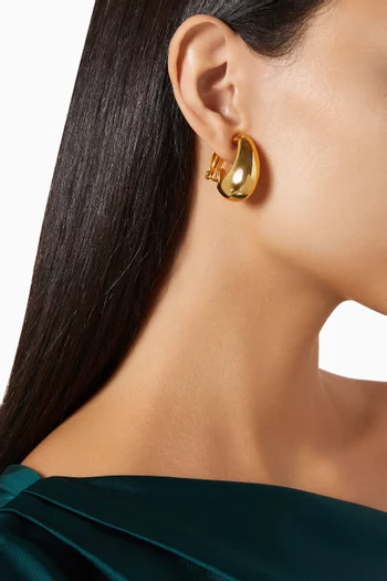 Dulche Hoop Earrings in 24kt Gold-plated Brass