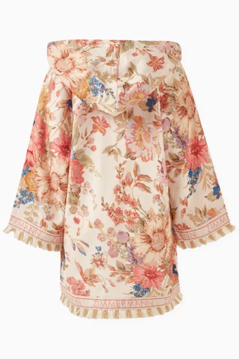 August Floral-print Coverup in Cotton