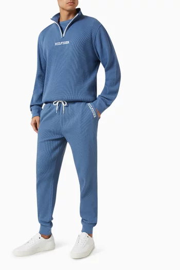 Monotype Lounge Sweatpants in Cotton Waffle