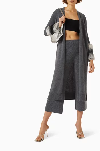 Cropped Pants in  Wool-cashmere Knit