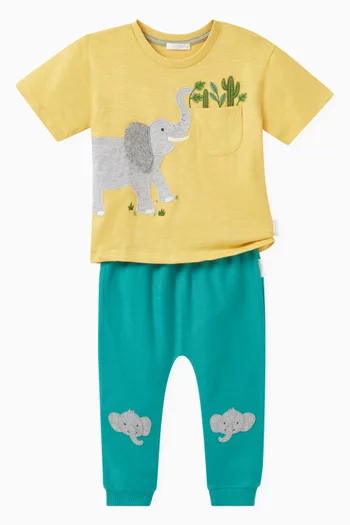 Hungry Elephant T-shirt in Organic Cotton-jersey