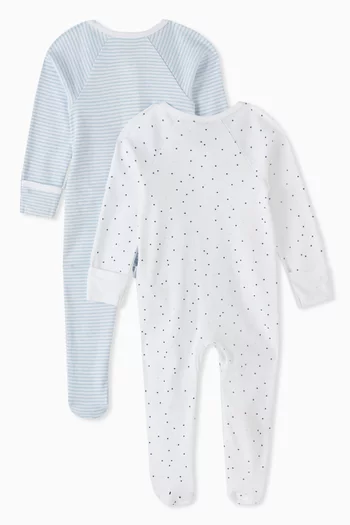 Printed Sleepsuit in Organic Cotton-jersey, Set of 2