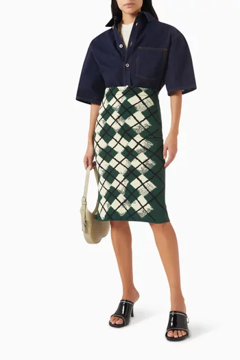 Argyle Skirt in Cotton