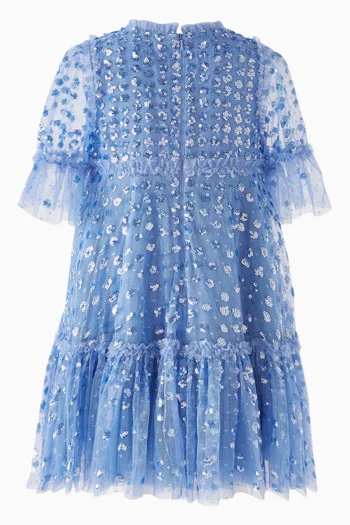 Raindrop Sequin-embellished Dress in Tulle