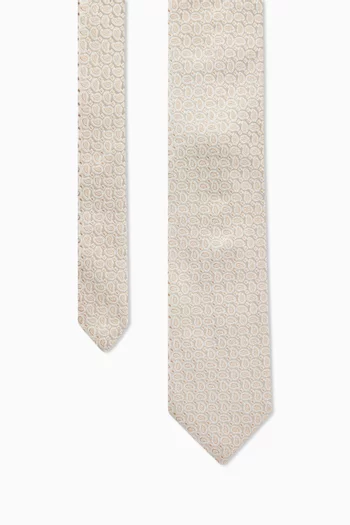 Micro Paisley Tie in Silk