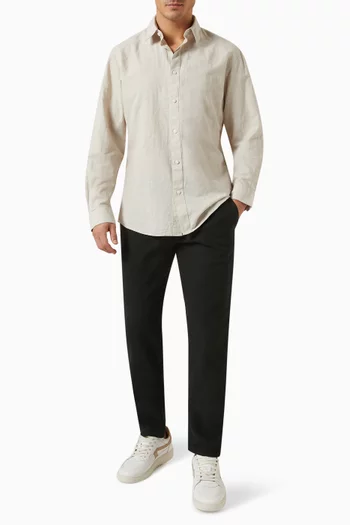 Long-sleeve Shirt in Cotton-linen