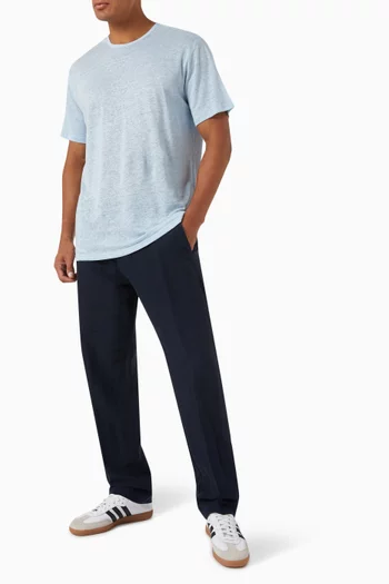 196 Straight Fit Pants in Linen-blend