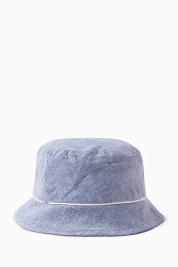 Bucket Hat in Cotton-linen blend