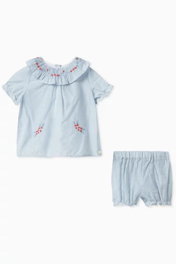 Top and Shorts Set in Cotton