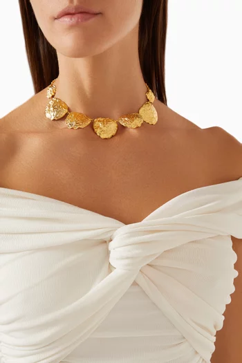 Thalassa Shell Necklace in 24kt Gold-plated Brass