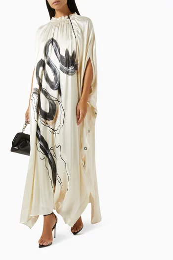 Peintur-print Maxi Dress in Viscose