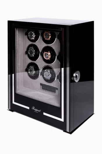 Paramount 9-unit Watch Winder in Walnut Wood