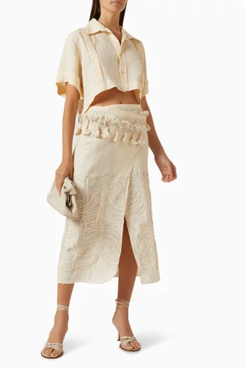 Tansania Sun Skirt in Linen