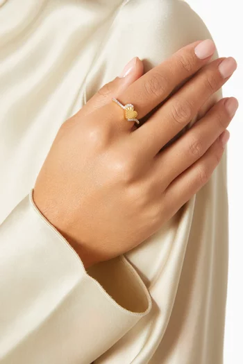 Full Of Love Ring in 24kt Gold-plated Sterling Silver