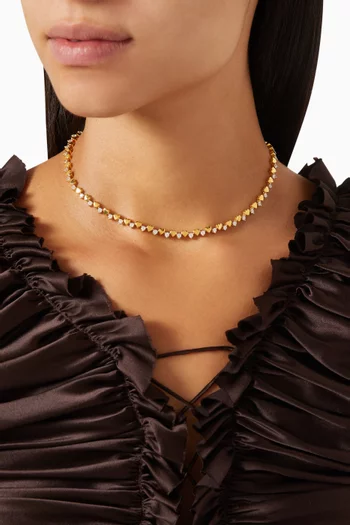 Enchanted Choker Necklace in 24kt Gold-plated Sterling Silver
