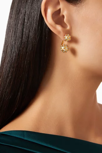 Full of Gold Earrings in 24kt Gold-plated Sterling Silver