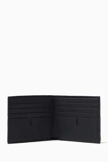 Check Billfold Wallet in Cotton-blend