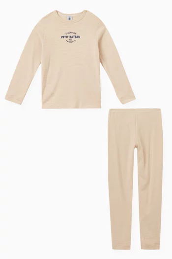 Striped Pyjama Set in Cotton