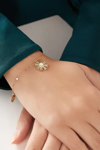 Farfasha Sunkiss Pearl & Diamond Bracelet in 18kt Gold