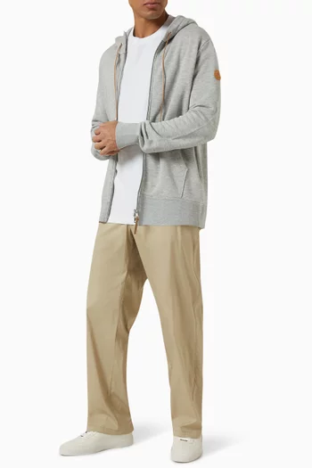 Zip-up Cardigan in Cotton-blend