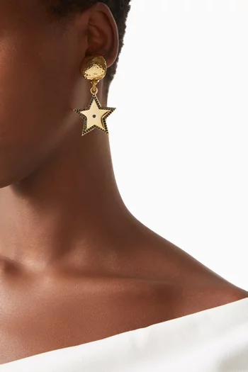 Estelle Earrings in Gold-plated Brass