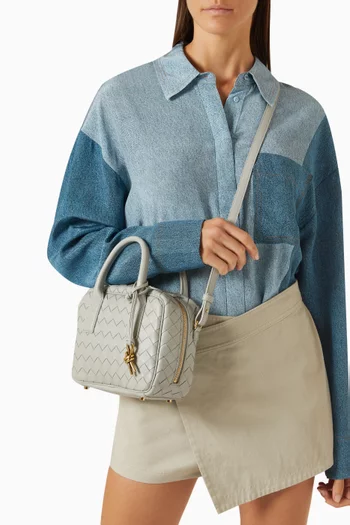 Small Getaway Top-handle Bag in Intrecciato Leather