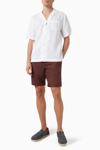 Felipe Shorts in Linen-cotton Blend