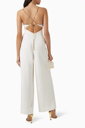 Bell Jumpsuit in Crepe