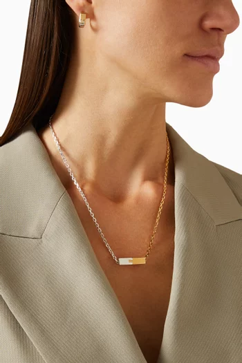 Joint Chain Necklace in 18kt Gold-plated Silver