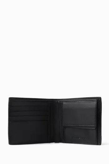 TH Credit Card & Coin Bi-fold Wallet in Leather