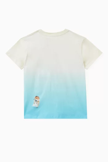 Animal-print T-shirt in Cotton