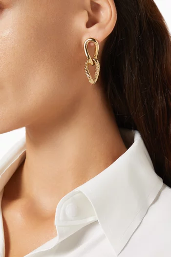 Taylor Earrings in 18kt Gold-plated Bronze