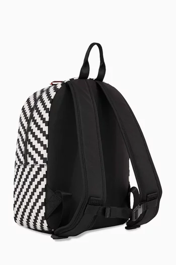 All-over Print Monotype Backpack in Recycled Nylon