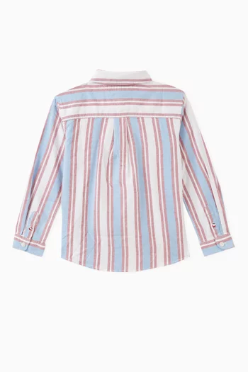 Ithaca Striped Shirt in Stretch Cotton