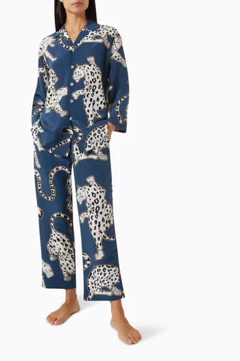 Casablanca Magnus Pyjama Set in Silk Crepe de Chine
